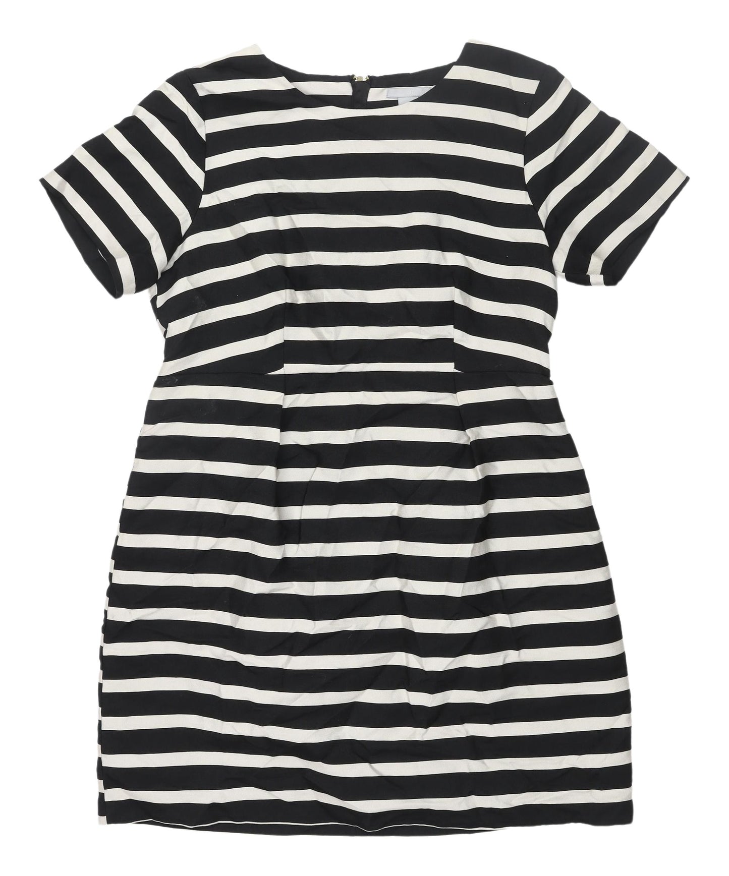 H&M Women's Striped Knee Length Shift Dress