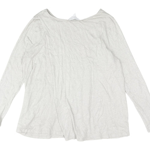 The White Company Women's Silver Pullover Jumper Size 16