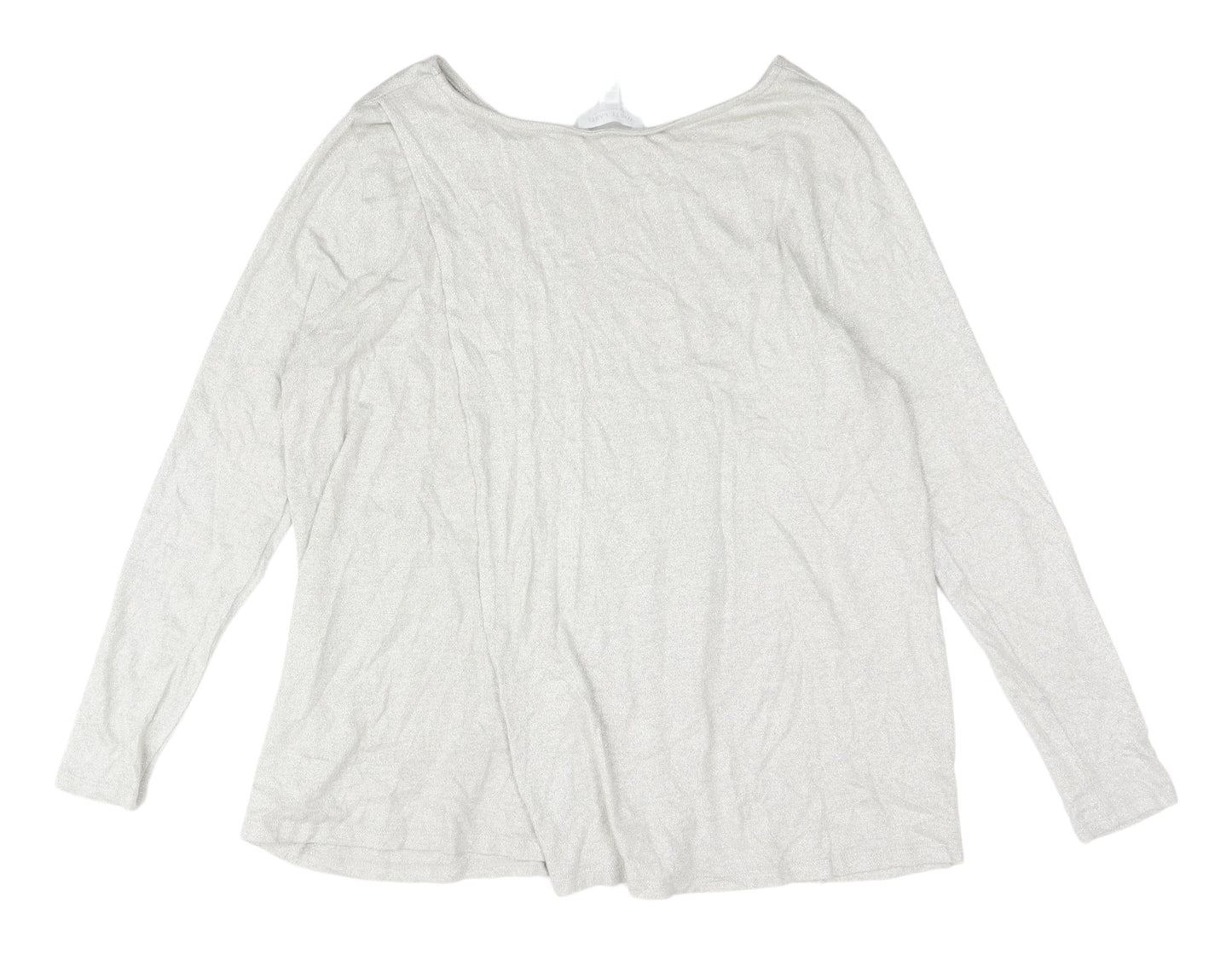 The White Company Women's Silver Pullover Jumper Size 16