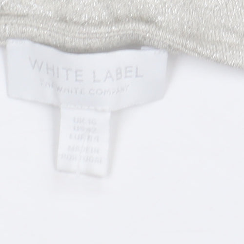 The White Company Women's Silver Pullover Jumper Size 16