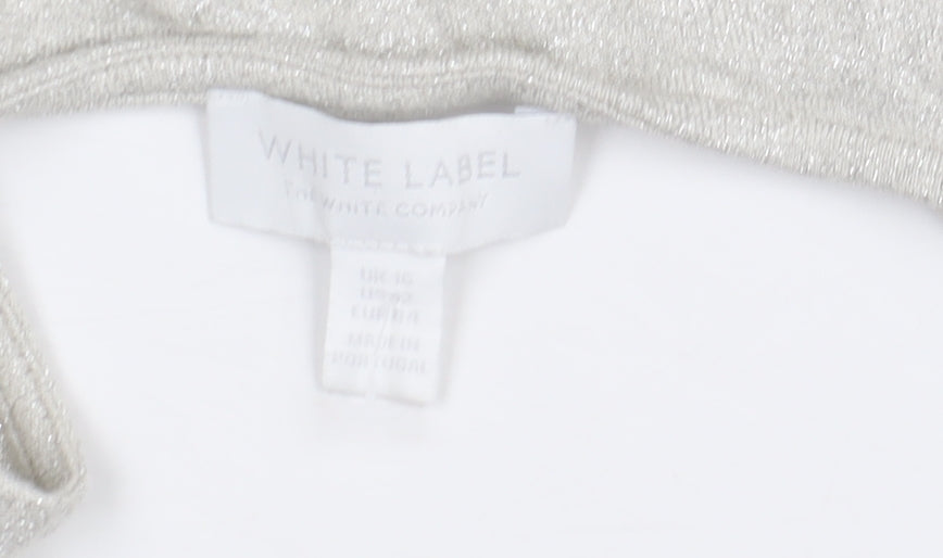 The White Company Women's Silver Pullover Jumper Size 16