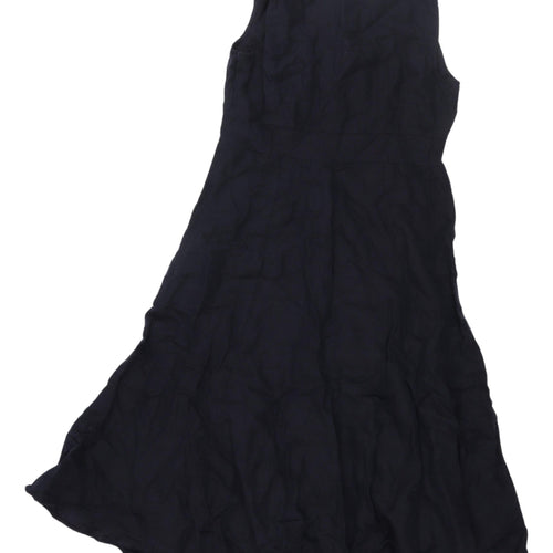 Marks and Spencer Women's Navy Linen A-Line Dress