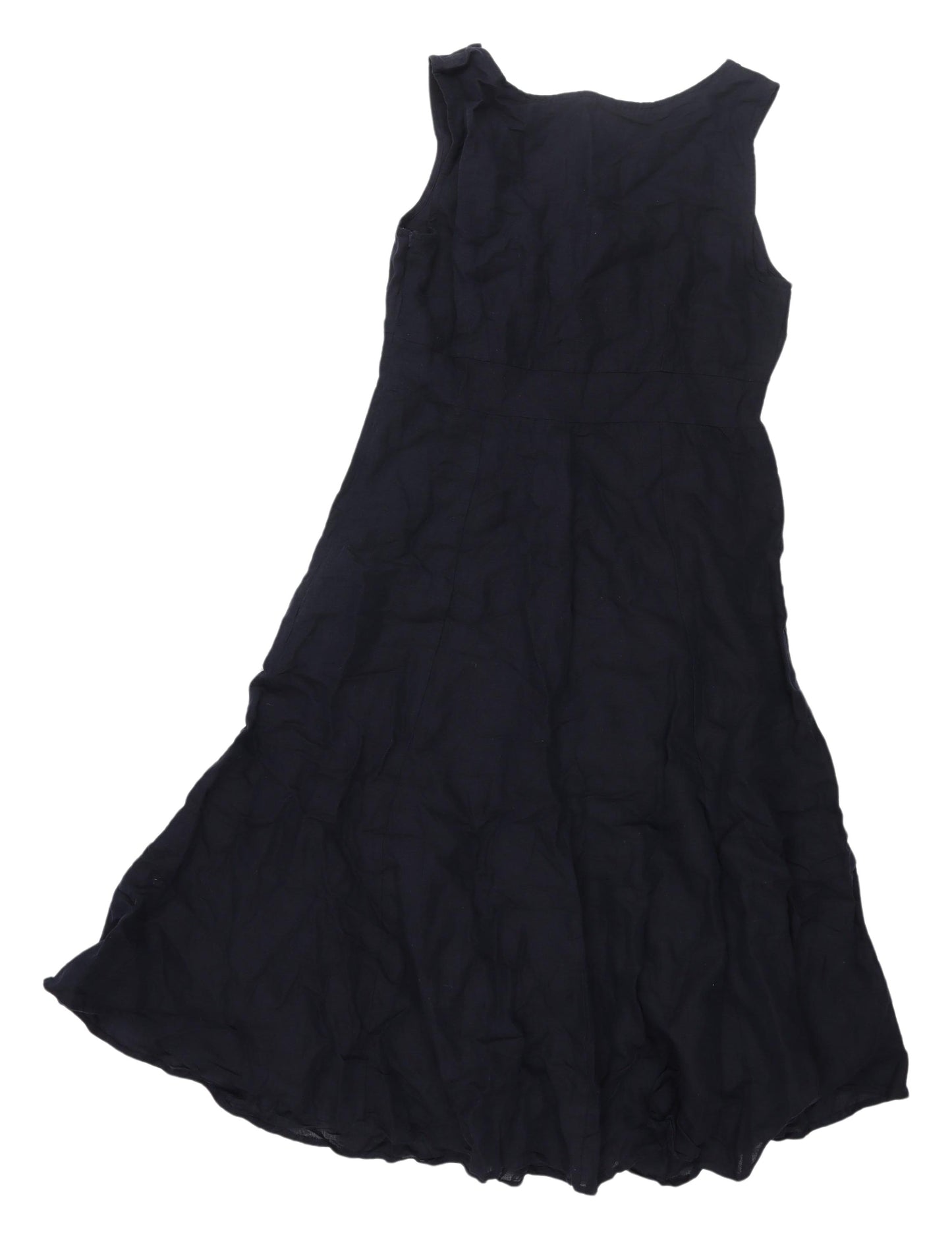Marks and Spencer Women's Navy Linen A-Line Dress