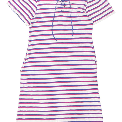 Parigi Women’s Multicoloured Striped T-Shirt Dress S