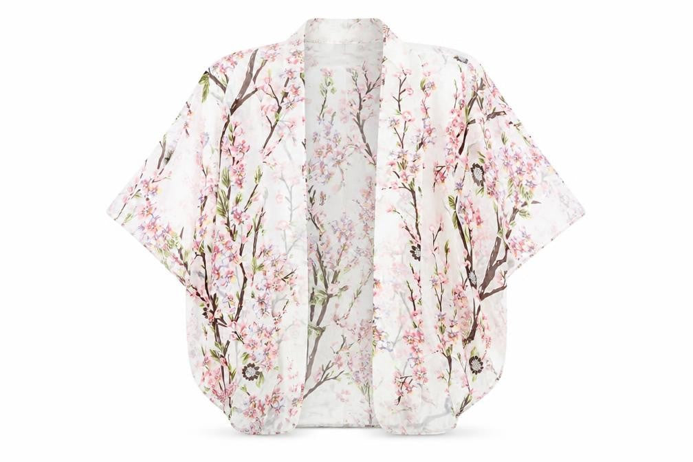 Front view of Apricot Women's Multicoloured Kimono Blouse S