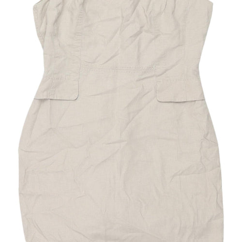 Marks and Spencer Beige Sheath Dress UK 10