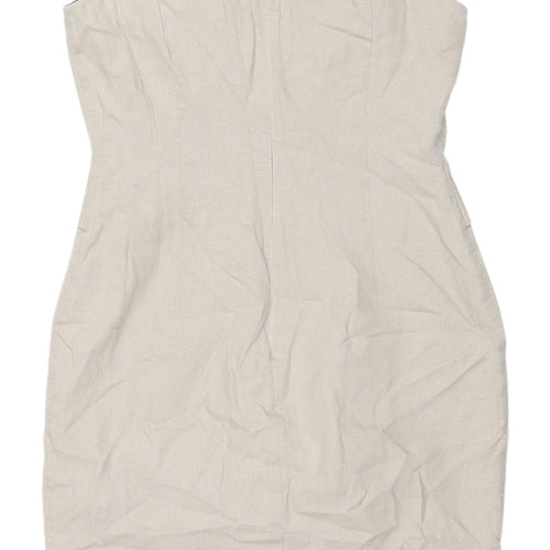 Marks and Spencer Beige Sheath Dress UK 10