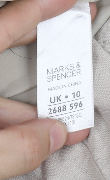 Marks and Spencer Beige Sheath Dress UK 10