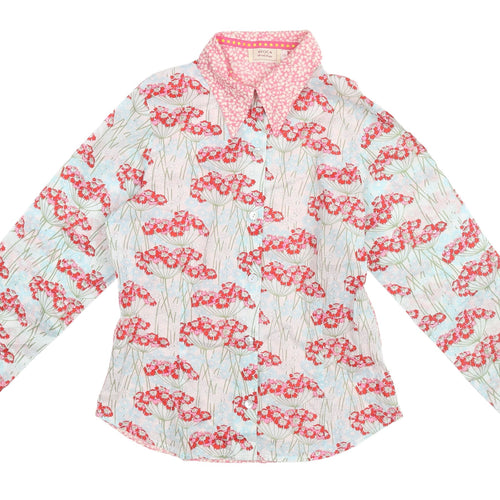 Avoca Women's Floral Button-Up Shirt, Multicoloured, Size 2