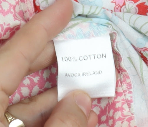 Avoca Women's Floral Button-Up Shirt, Multicoloured, Size 2