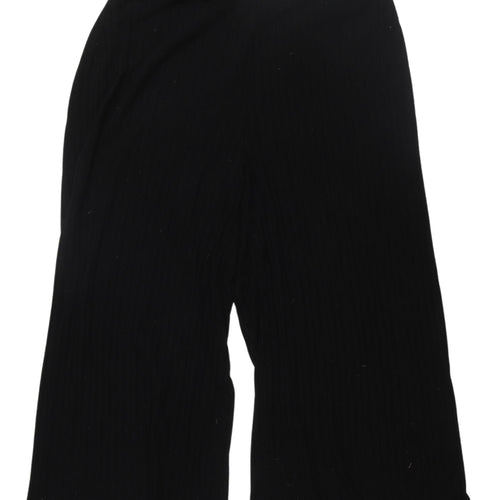 Loungewear Women's Black Trousers Wide-Leg 20