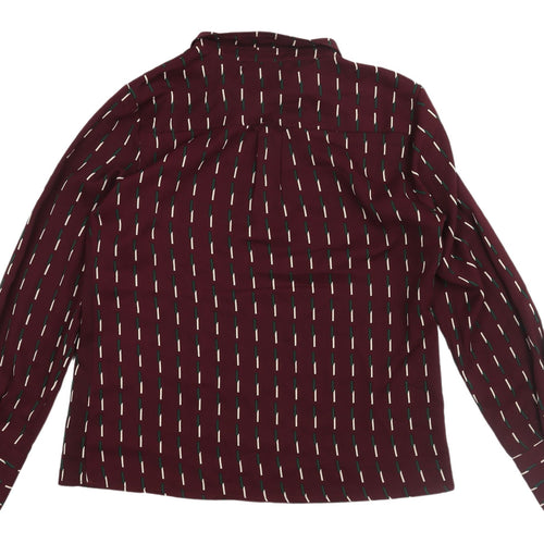 Rant & Rave Women's Red Geometric Blouse Size 12