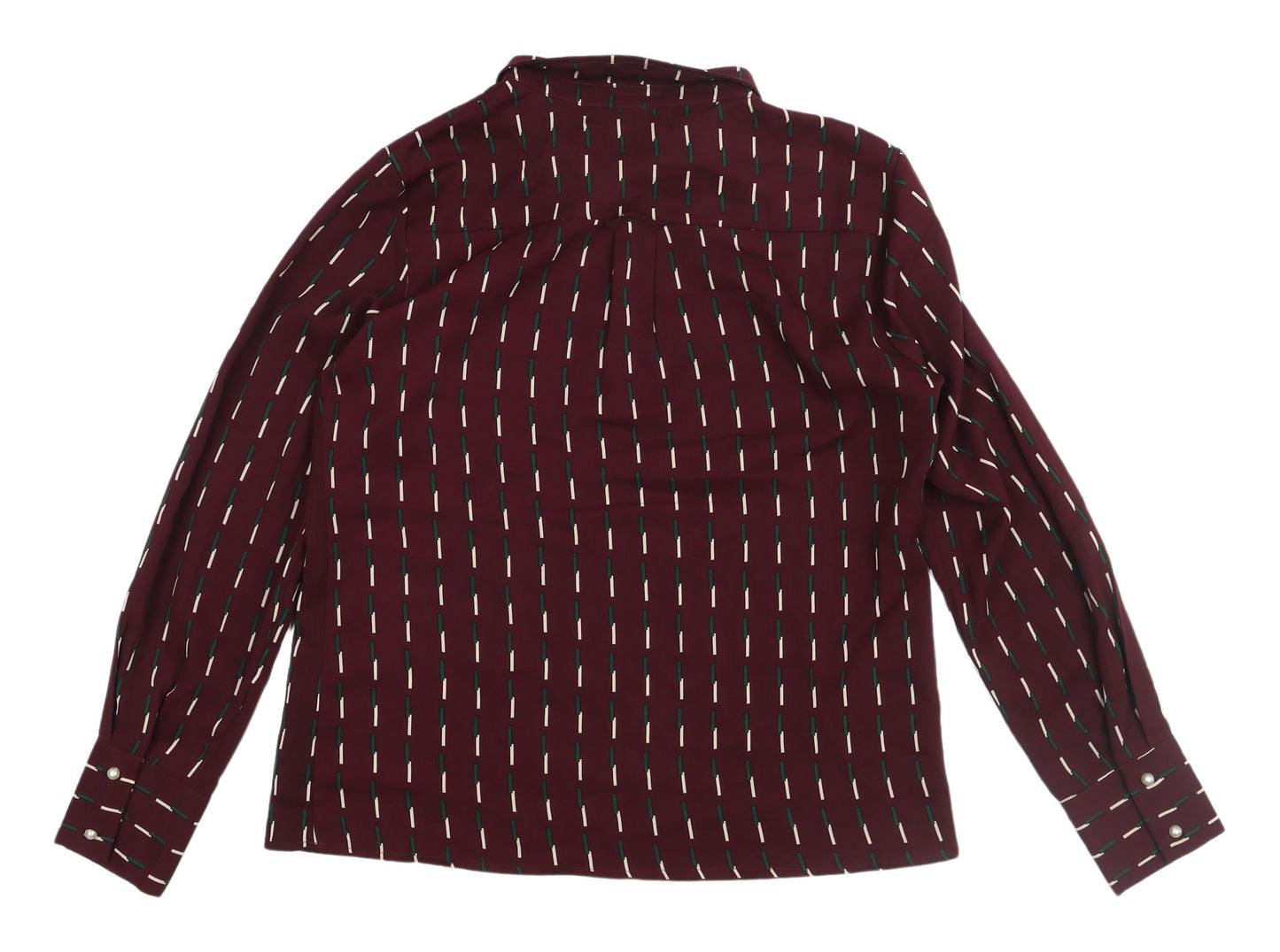 Rant & Rave Women's Red Geometric Blouse Size 12