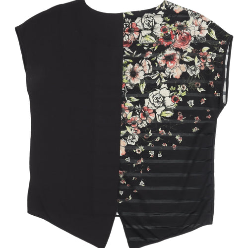 Next Women's Floral Black Blouse, Size 10