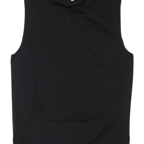 Crivit Men's Black Athletic Tank Top, M, Breathable Gym Wear