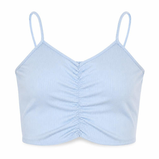 Front view of ASOS DESIGN Women's Blue Camisole Tank Top, size 10