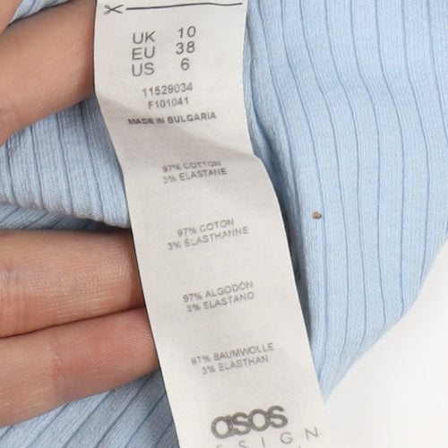 ASOS DESIGN Women's Blue Camisole Tank Top Size 10