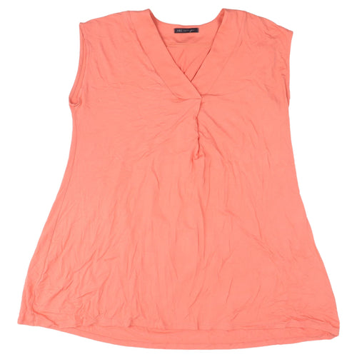 Marks and Spencer Pink V-Neck Sleeveless Tank Top 18