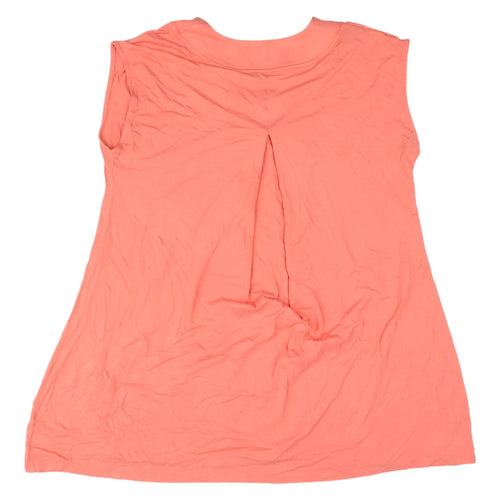 Marks and Spencer Pink V-Neck Sleeveless Tank Top 18