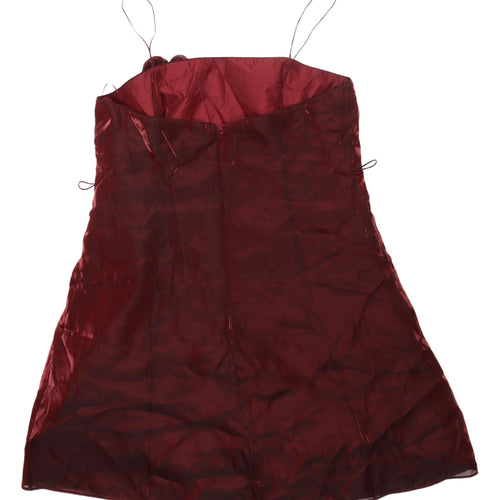 Debenhams Women's Red Slip Dress, Size 20