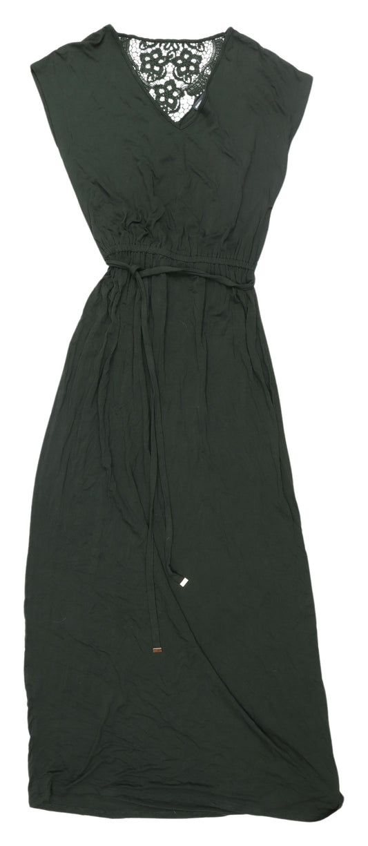 Dorothy Perkins Green Sleeveless Maxi Dress Size 10