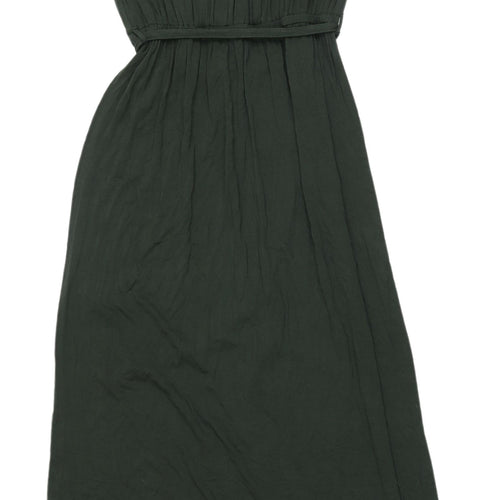 Dorothy Perkins Green Sleeveless Maxi Dress Size 10