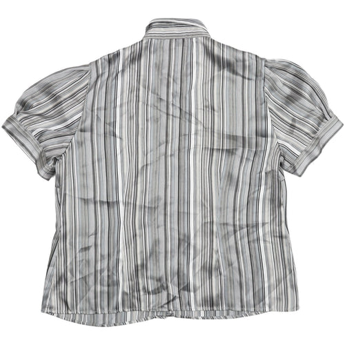 JF by Javid Women's Grey Striped Blouse Size 20