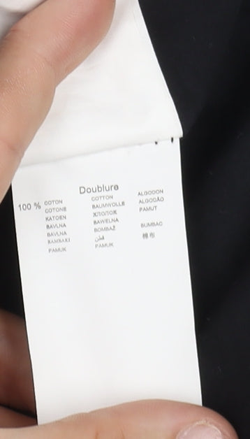 Promod Women's Black Beaded Floral Shift Dress Size 12