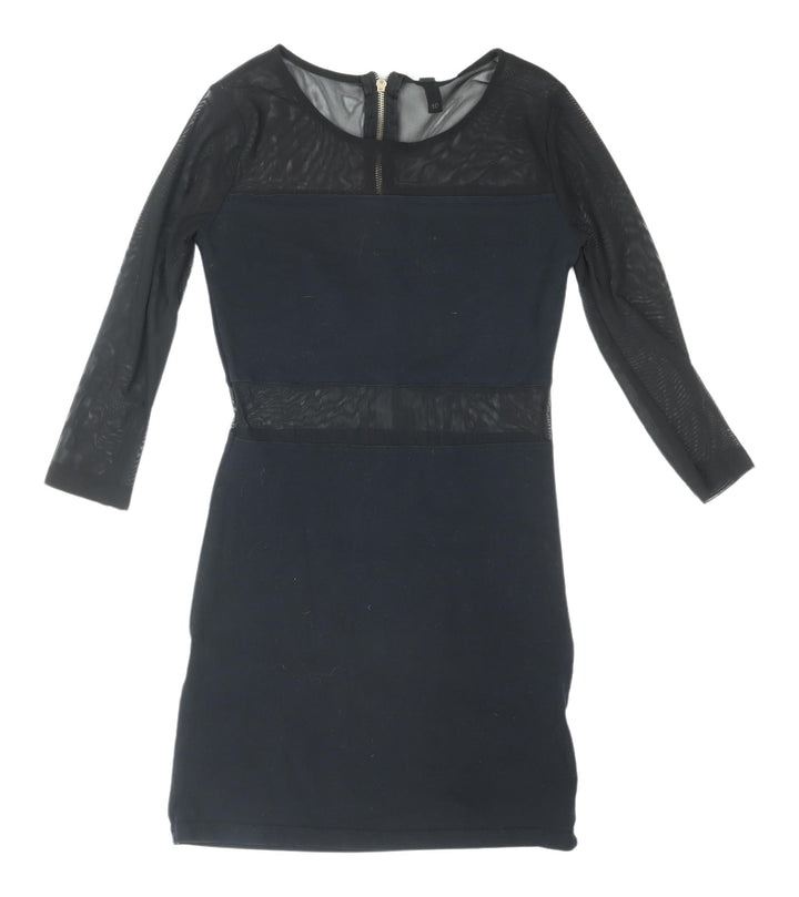 H&M Women's Black Bodycon Mini Dress Size 8