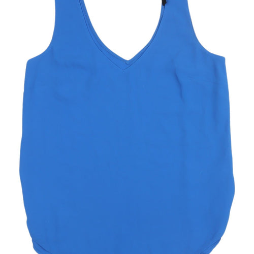 Oasis Women's Blue V-Neck Tank Top Size 10