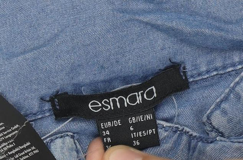 Esmara Women's Blue Shirt Dress, Size 6, New