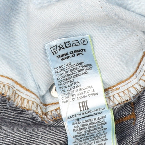 Marks and Spencer Men's Blue Regular Fit Straight Jeans