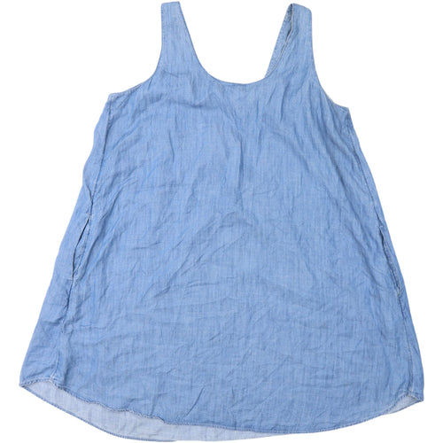 GAP Women's Blue XL Sleeveless Chambray Shift Dress