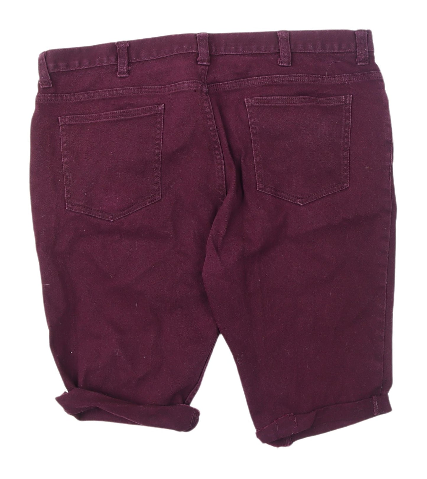 Denim Co. Men's Purple Chino Shorts with Stretch