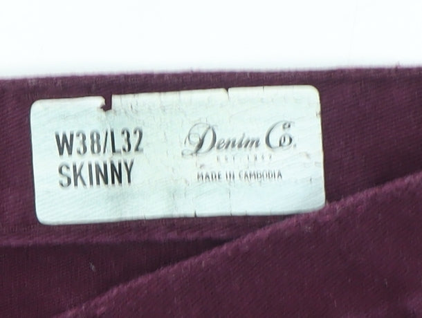 Denim Co. Men's Purple Chino Shorts with Stretch