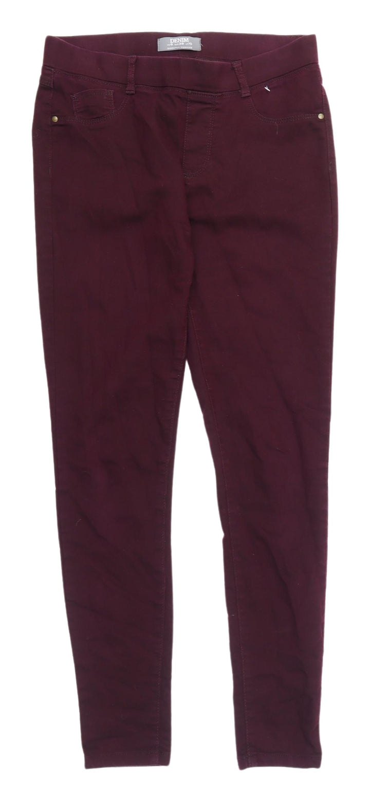 Dorothy Perkins Women's Purple Skinny Jeans Size 10 S