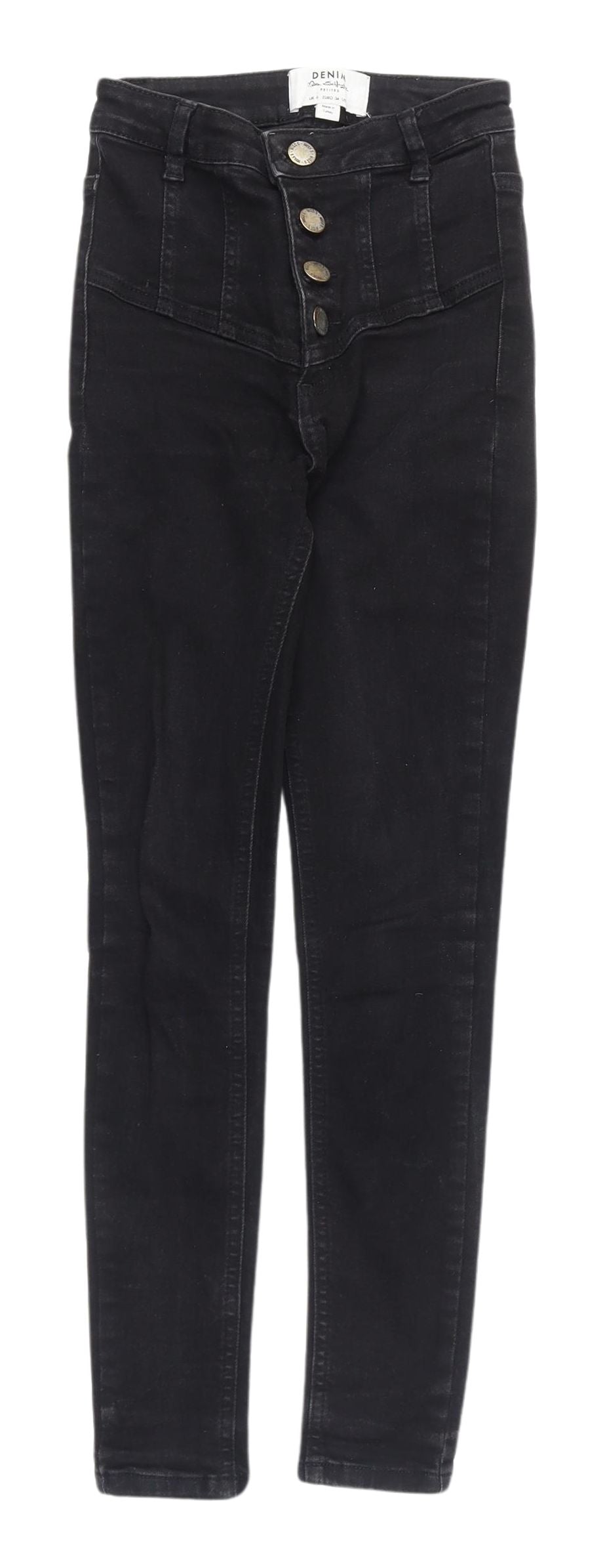 Miss Selfridge Women's Black Skinny Jeans Size 6