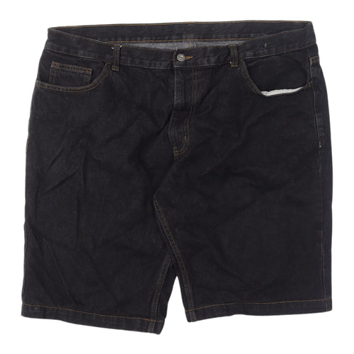 George Men's Black Bermuda Denim Shorts Size 42 Casual