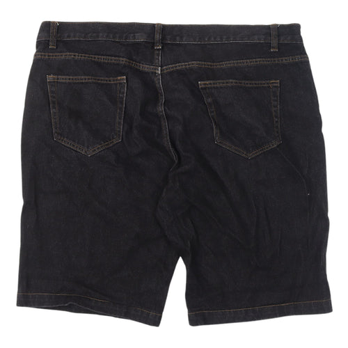 George Men's Black Bermuda Denim Shorts Size 42 Casual