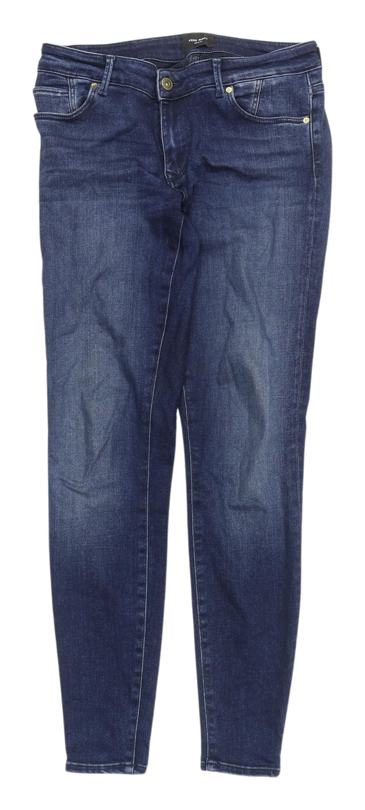 Vero Moda Women's Blue Skinny Jeans, Size UK 4, Stretch Denim