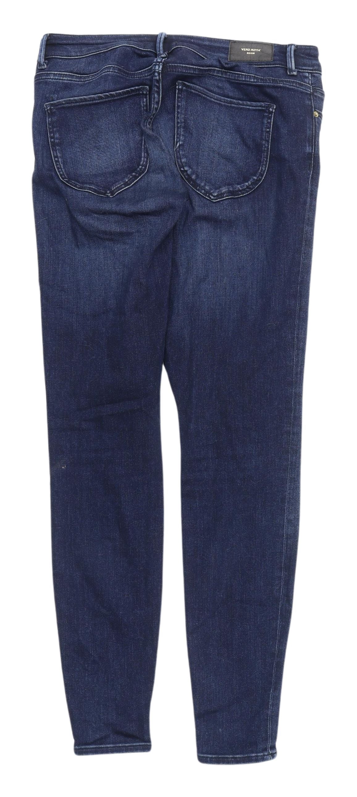 Vero Moda Women's Blue Skinny Jeans, Size UK 4, Stretch Denim