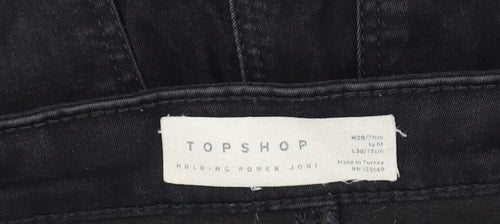 Topshop Black High-Rise Skinny Jeans for Women