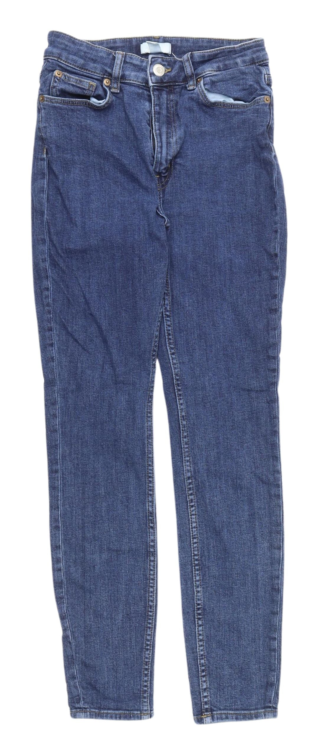 H&M Women's Blue Skinny Jeans Size 10