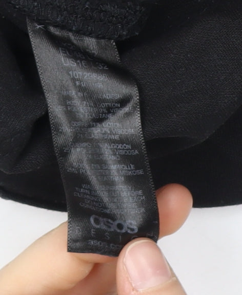 ASOS Women's Black Straight Jeans Size 16