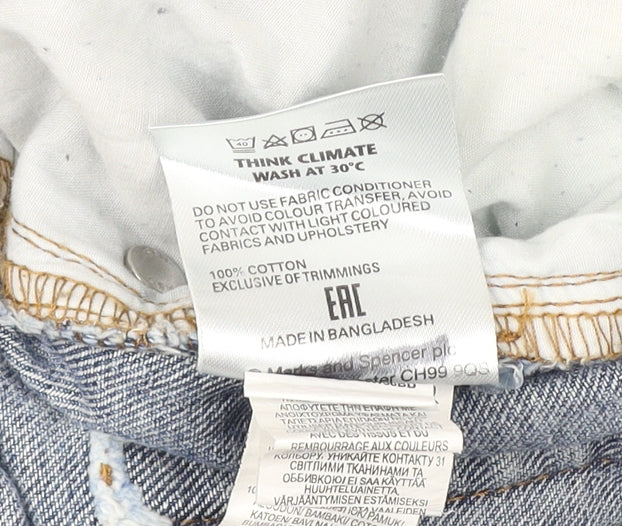 Marks & Spencer Men's Blue Straight-Leg Jeans