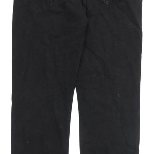 Marks and Spencer Men's Black Straight Jeans - Size 36W