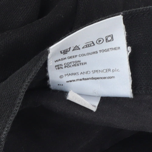 Marks and Spencer Men's Black Straight Jeans - Size 36W