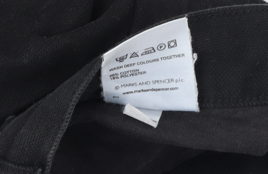 Marks and Spencer Men's Black Straight Jeans - Size 36W