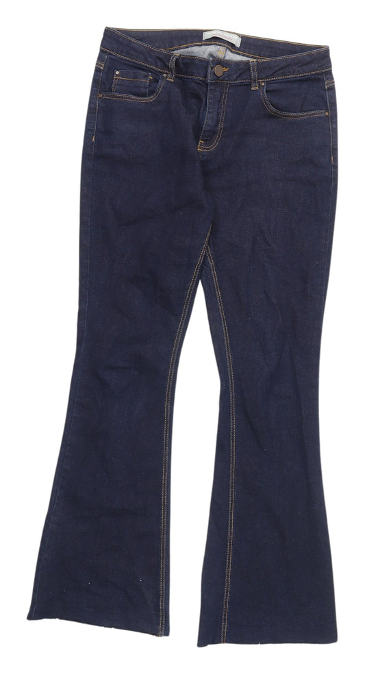 Dorothy Perkins Women's Blue Flared Jeans Size 10