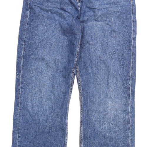 Primark Women's Blue Wide-Leg Jeans, Size 12